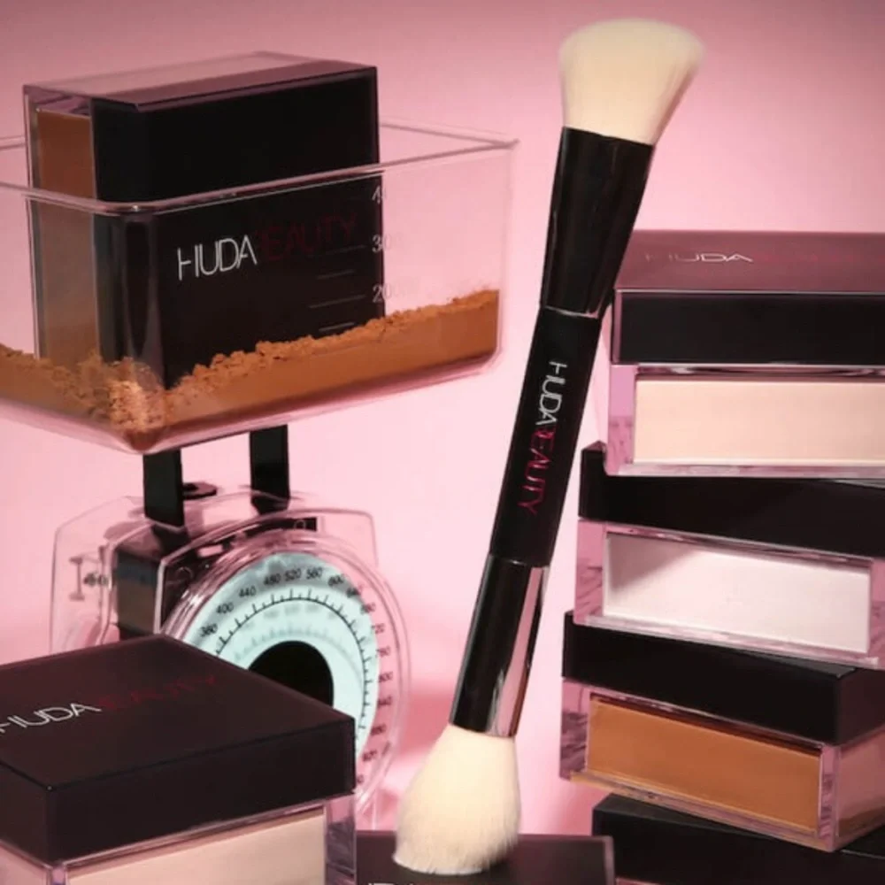 💎 Huda Beauty Bake & Blend Dual-Ended Setting Complexion Face Conceal Brush New